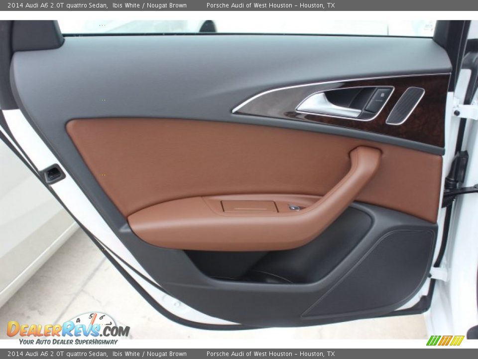 2014 Audi A6 2.0T quattro Sedan Ibis White / Nougat Brown Photo #29