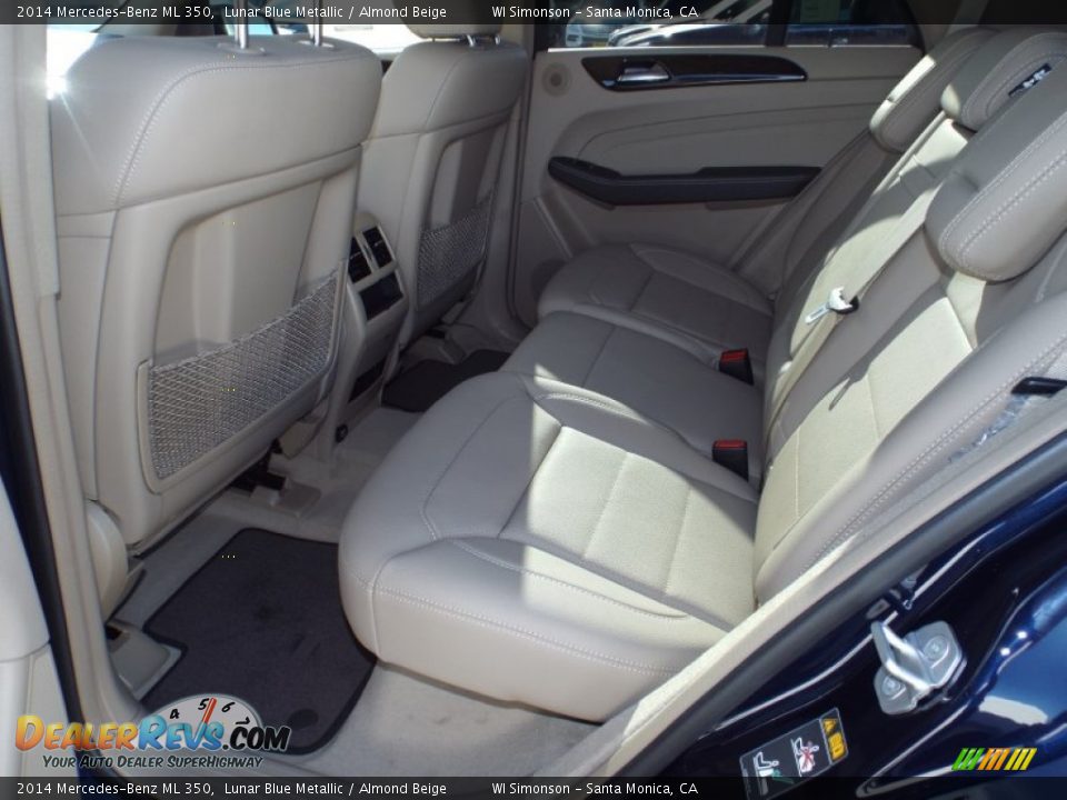 2014 Mercedes-Benz ML 350 Lunar Blue Metallic / Almond Beige Photo #8