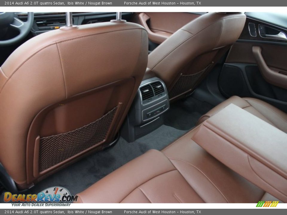 2014 Audi A6 2.0T quattro Sedan Ibis White / Nougat Brown Photo #30