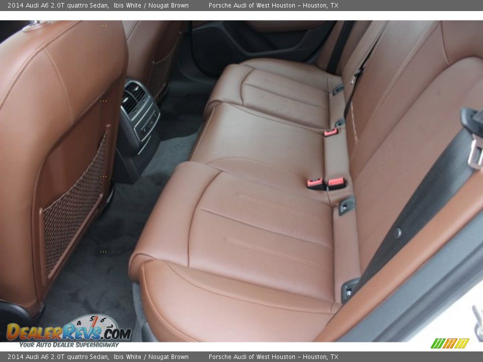 2014 Audi A6 2.0T quattro Sedan Ibis White / Nougat Brown Photo #31
