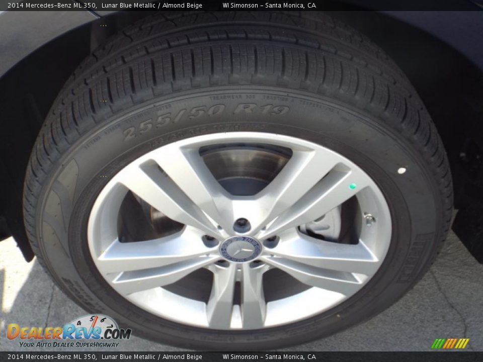 2014 Mercedes-Benz ML 350 Lunar Blue Metallic / Almond Beige Photo #10