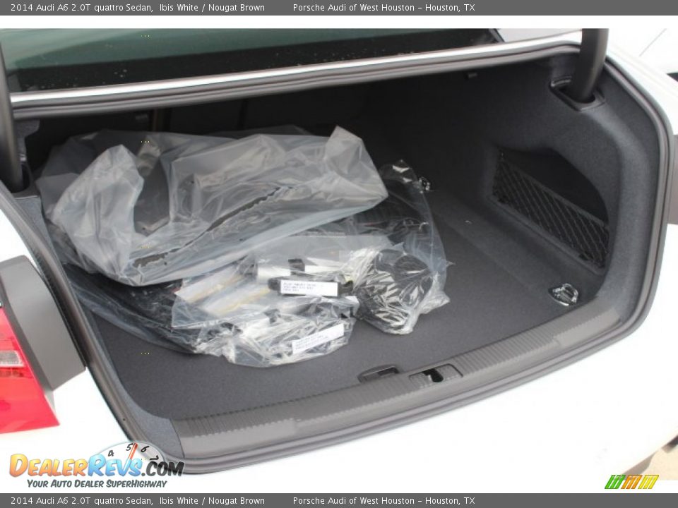 2014 Audi A6 2.0T quattro Sedan Ibis White / Nougat Brown Photo #35