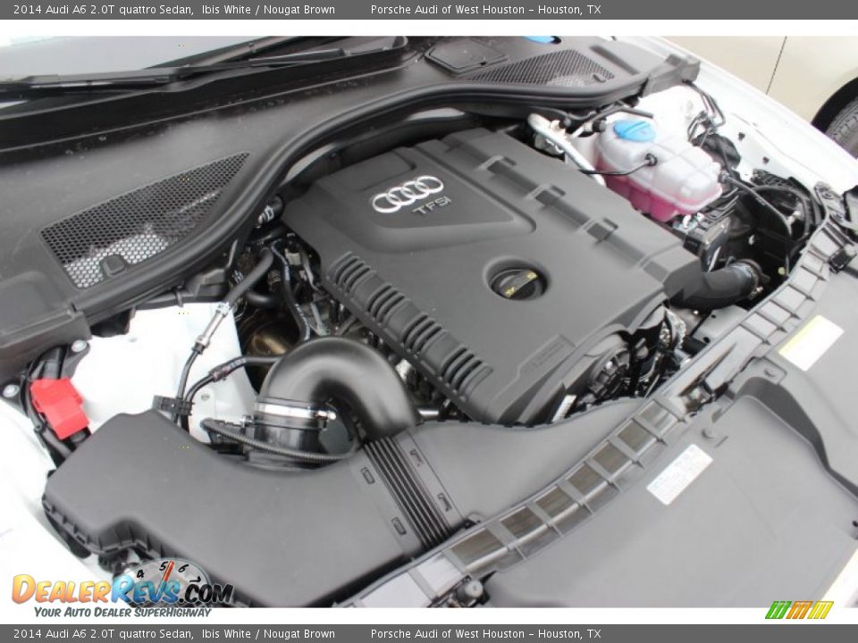 2014 Audi A6 2.0T quattro Sedan Ibis White / Nougat Brown Photo #36
