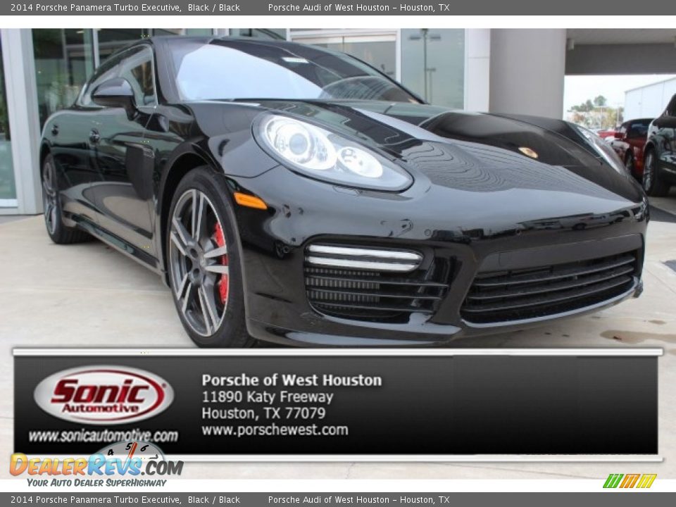 2014 Porsche Panamera Turbo Executive Black / Black Photo #1
