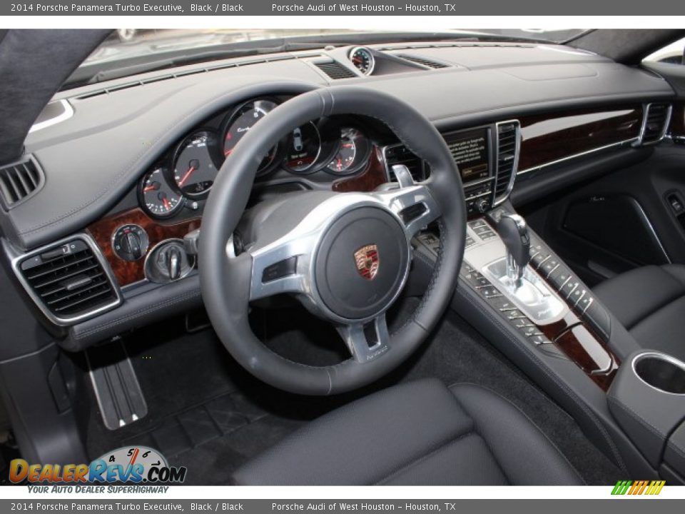 Black Interior - 2014 Porsche Panamera Turbo Executive Photo #13