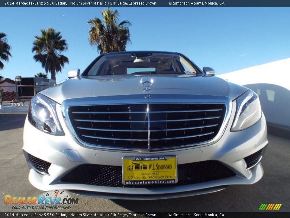 2014 Mercedes-Benz S 550 Sedan Iridium Silver Metallic / Silk Beige/Espresso Brown Photo #2