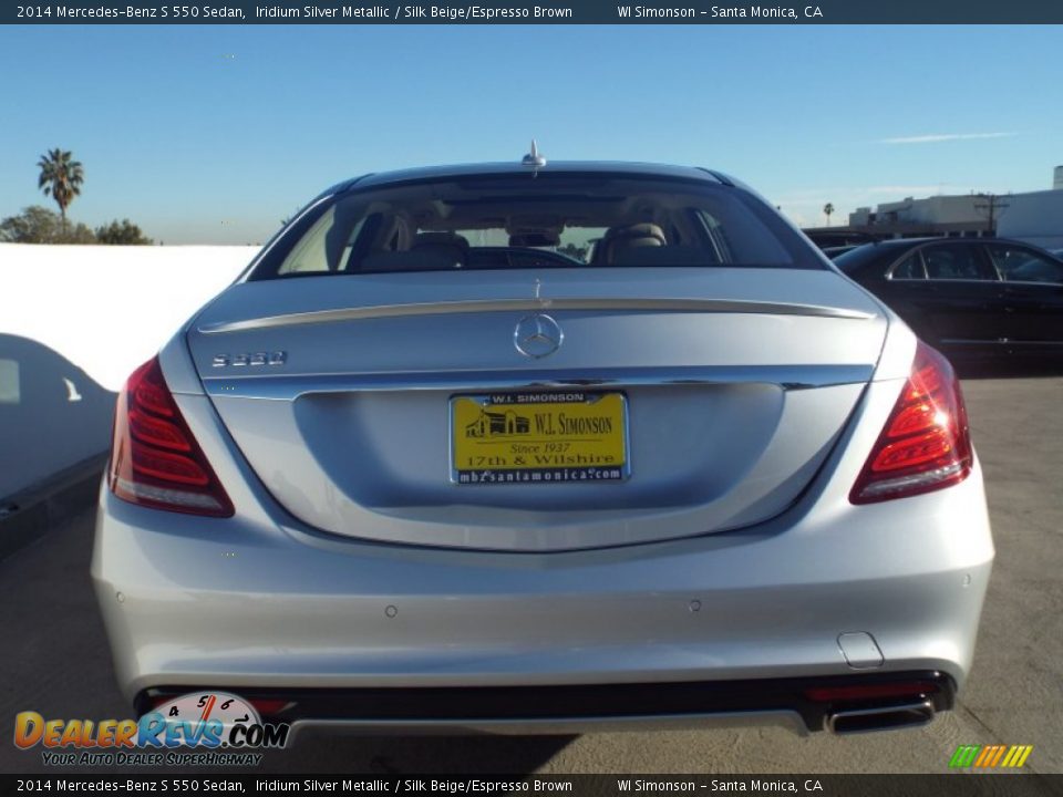 2014 Mercedes-Benz S 550 Sedan Iridium Silver Metallic / Silk Beige/Espresso Brown Photo #5