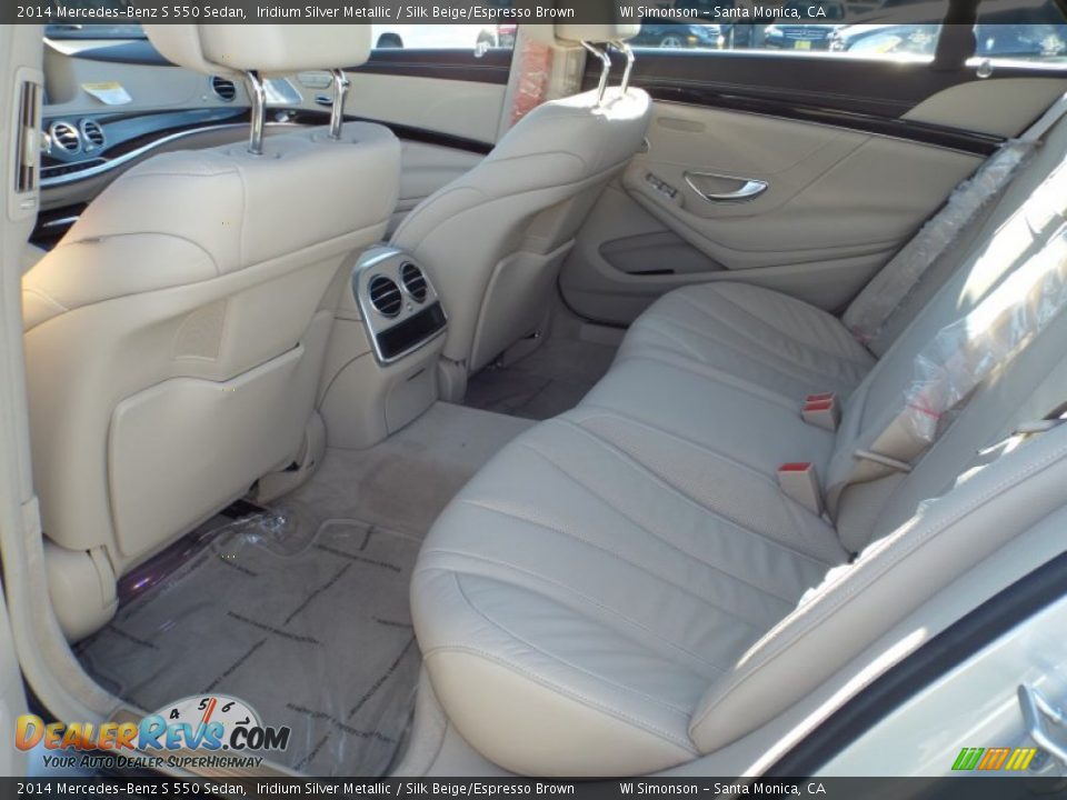 Rear Seat of 2014 Mercedes-Benz S 550 Sedan Photo #8