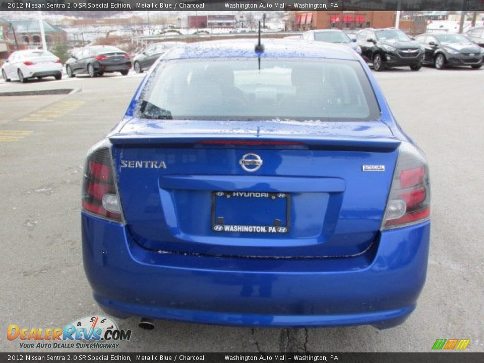 2012 Nissan Sentra 2.0 SR Special Edition Metallic Blue / Charcoal Photo #9