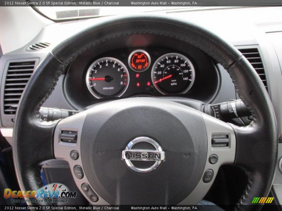 2012 Nissan Sentra 2.0 SR Special Edition Metallic Blue / Charcoal Photo #16