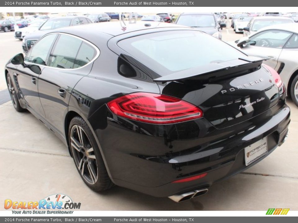 2014 Porsche Panamera Turbo Black / Black/Cream Photo #5