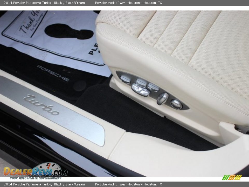 2014 Porsche Panamera Turbo Black / Black/Cream Photo #15