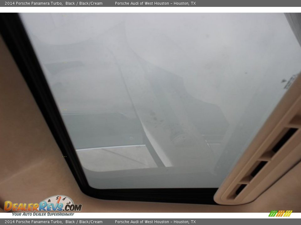 2014 Porsche Panamera Turbo Black / Black/Cream Photo #18