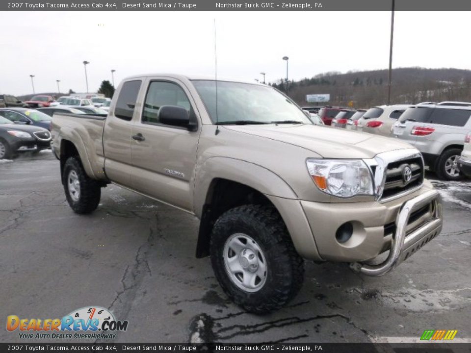 2007 Toyota Tacoma Access Cab 4x4 Desert Sand Mica / Taupe Photo #3