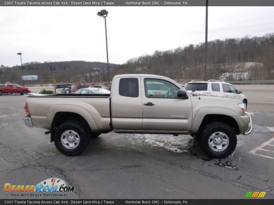 2007 Toyota Tacoma Access Cab 4x4 Desert Sand Mica / Taupe Photo #4