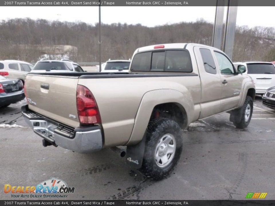 2007 Toyota Tacoma Access Cab 4x4 Desert Sand Mica / Taupe Photo #5