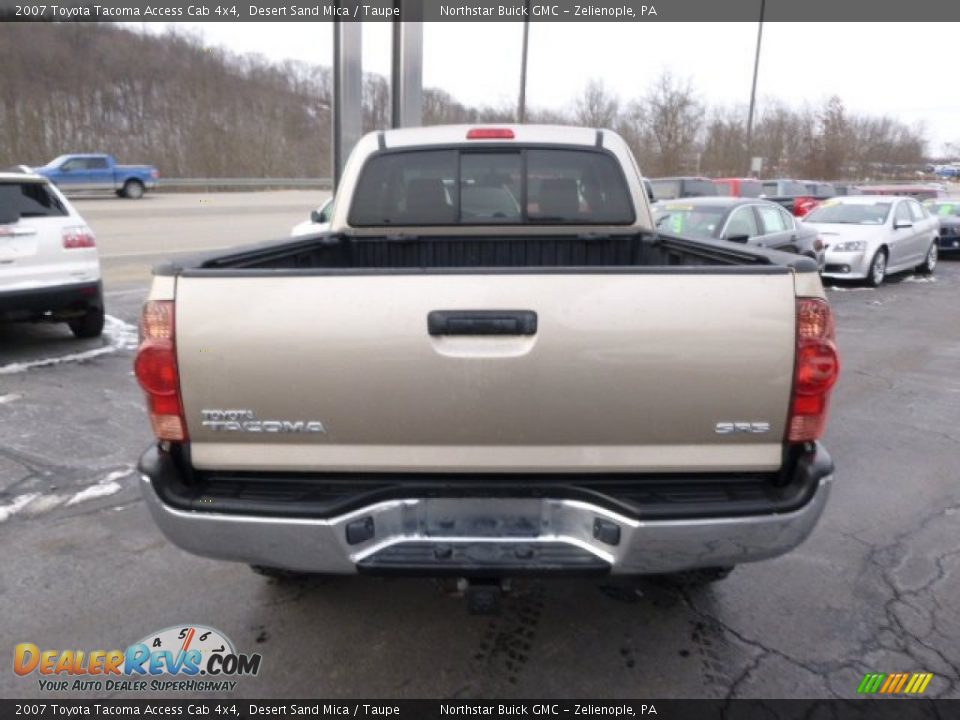 2007 Toyota Tacoma Access Cab 4x4 Desert Sand Mica / Taupe Photo #6