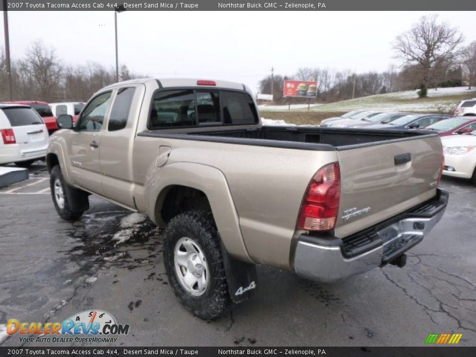 2007 Toyota Tacoma Access Cab 4x4 Desert Sand Mica / Taupe Photo #7