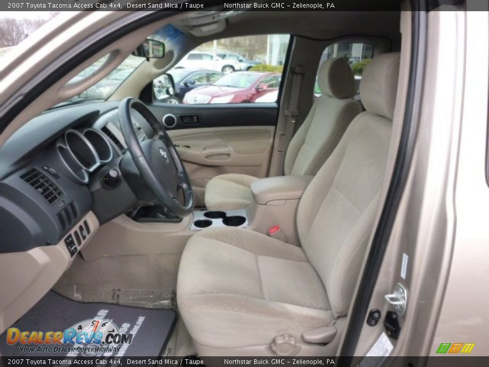 2007 Toyota Tacoma Access Cab 4x4 Desert Sand Mica / Taupe Photo #10