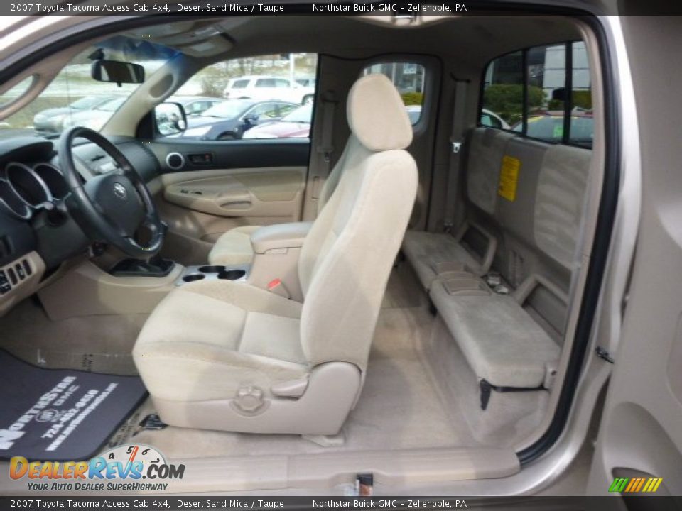 2007 Toyota Tacoma Access Cab 4x4 Desert Sand Mica / Taupe Photo #12