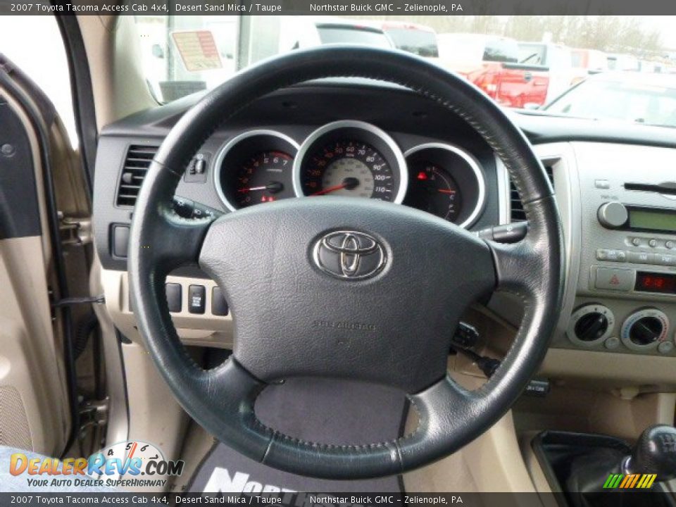 2007 Toyota Tacoma Access Cab 4x4 Desert Sand Mica / Taupe Photo #18