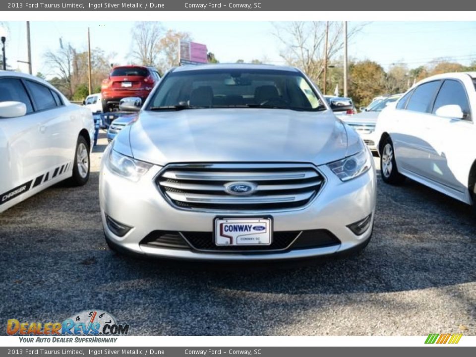2013 Ford Taurus Limited Ingot Silver Metallic / Dune Photo #2