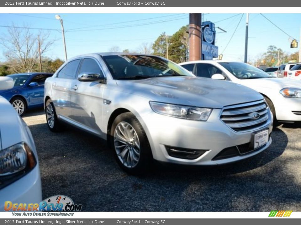 2013 Ford Taurus Limited Ingot Silver Metallic / Dune Photo #3
