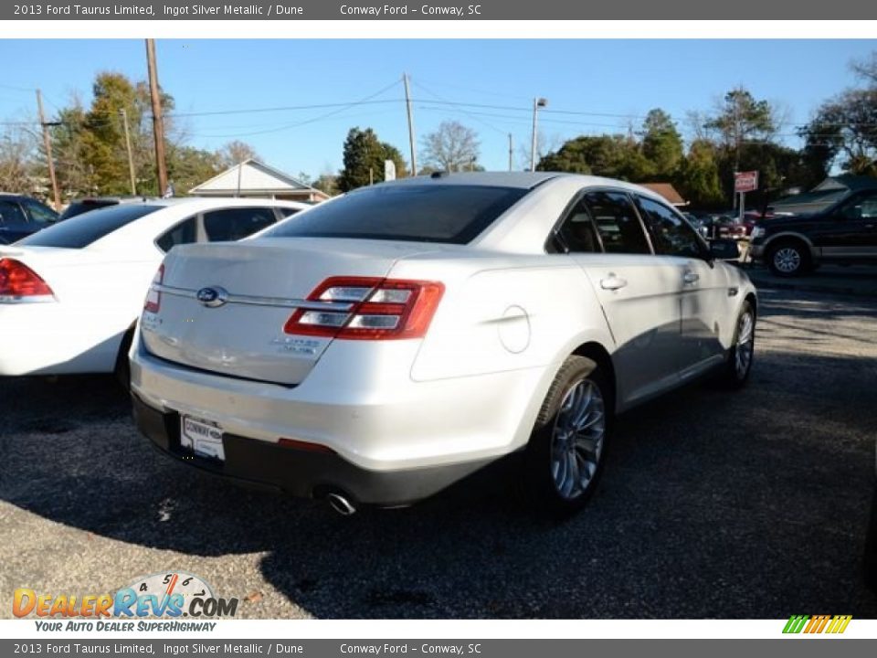 2013 Ford Taurus Limited Ingot Silver Metallic / Dune Photo #4