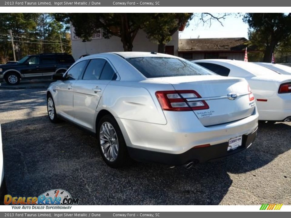 2013 Ford Taurus Limited Ingot Silver Metallic / Dune Photo #6