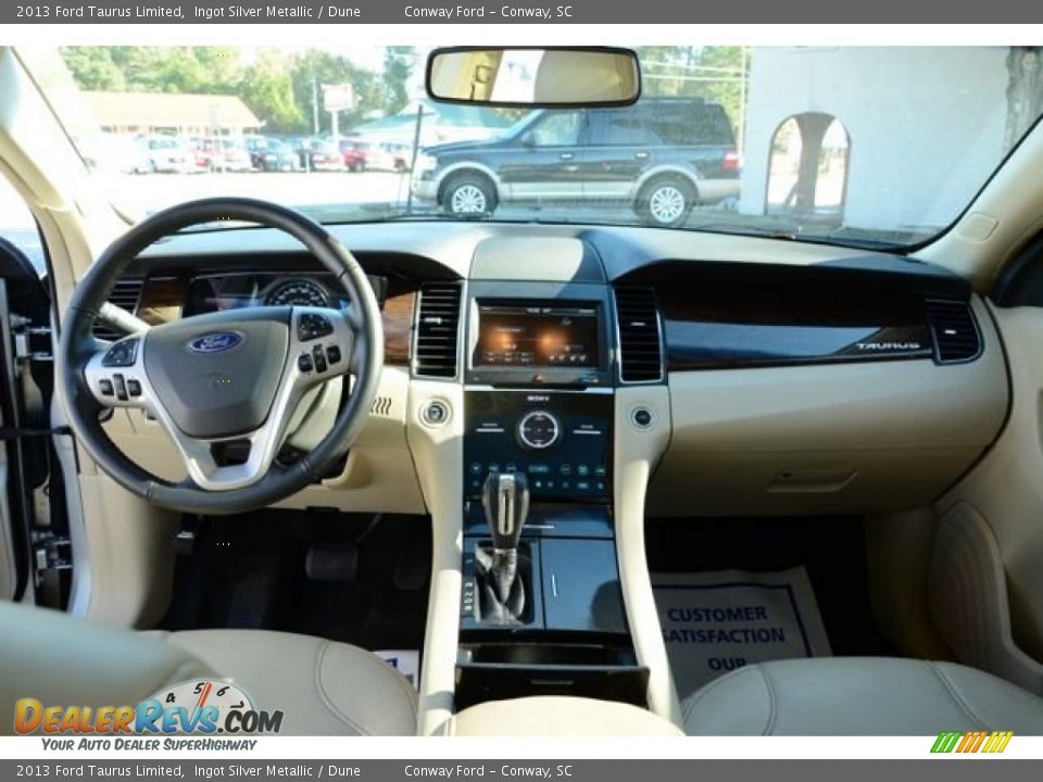 2013 Ford Taurus Limited Ingot Silver Metallic / Dune Photo #12