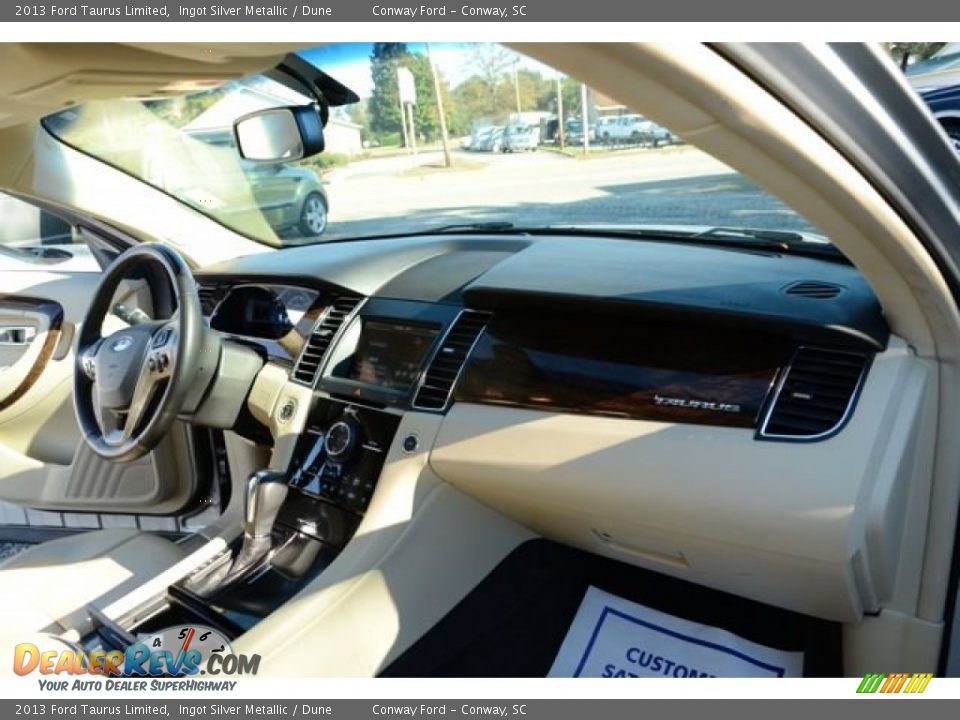 2013 Ford Taurus Limited Ingot Silver Metallic / Dune Photo #15