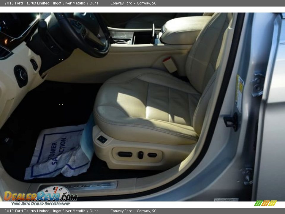 2013 Ford Taurus Limited Ingot Silver Metallic / Dune Photo #19