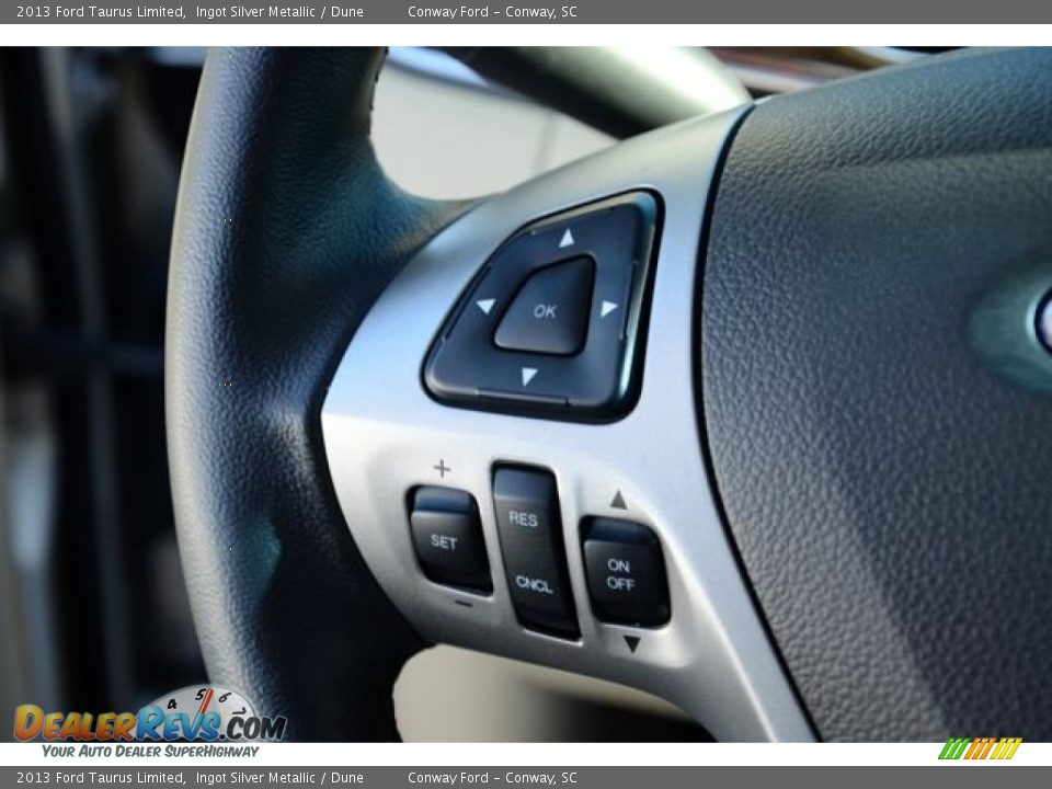 2013 Ford Taurus Limited Ingot Silver Metallic / Dune Photo #22