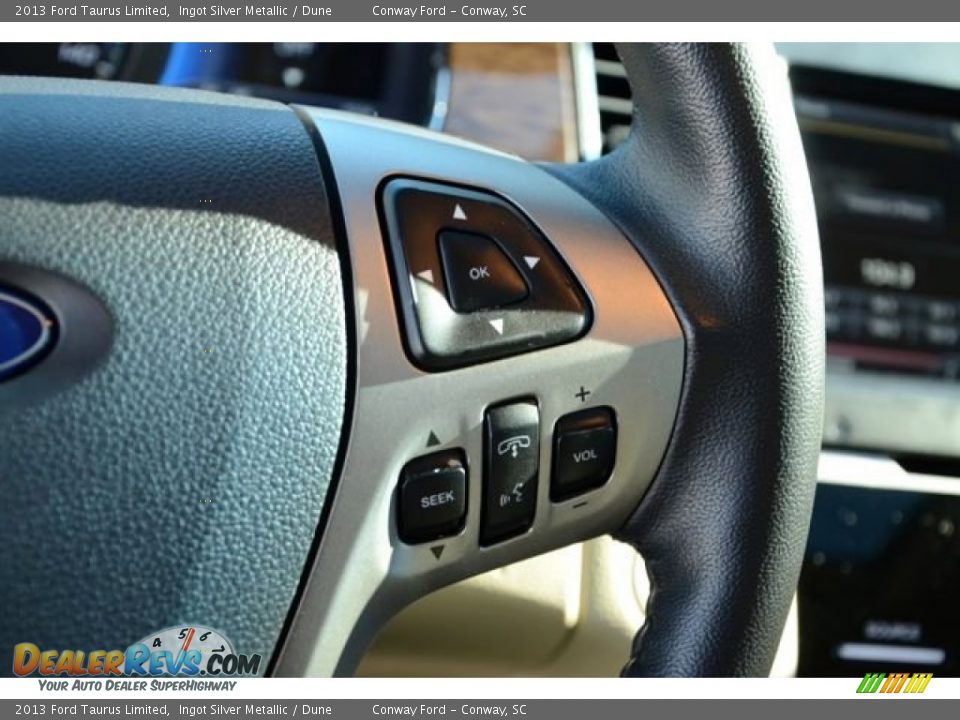 2013 Ford Taurus Limited Ingot Silver Metallic / Dune Photo #23