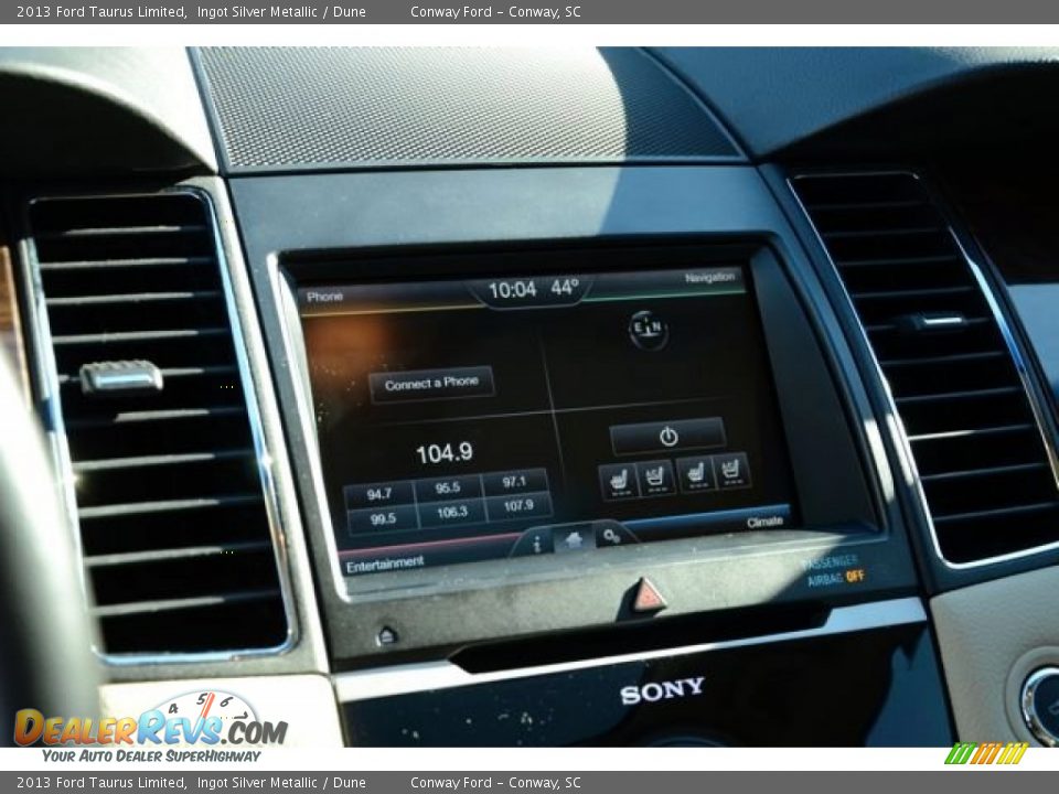 2013 Ford Taurus Limited Ingot Silver Metallic / Dune Photo #24