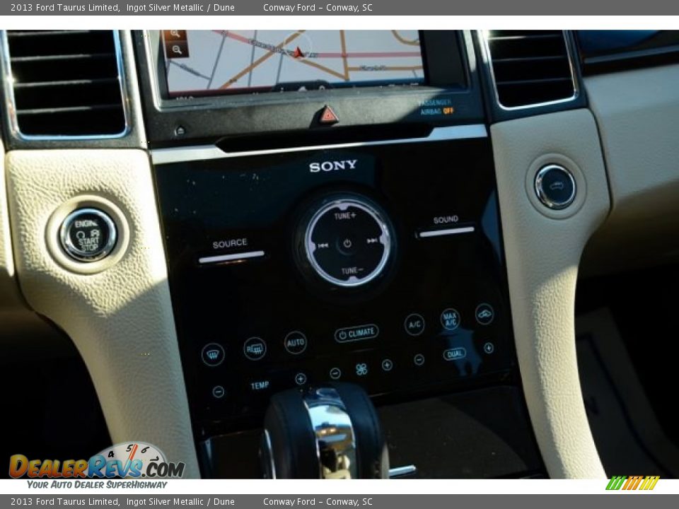 2013 Ford Taurus Limited Ingot Silver Metallic / Dune Photo #26