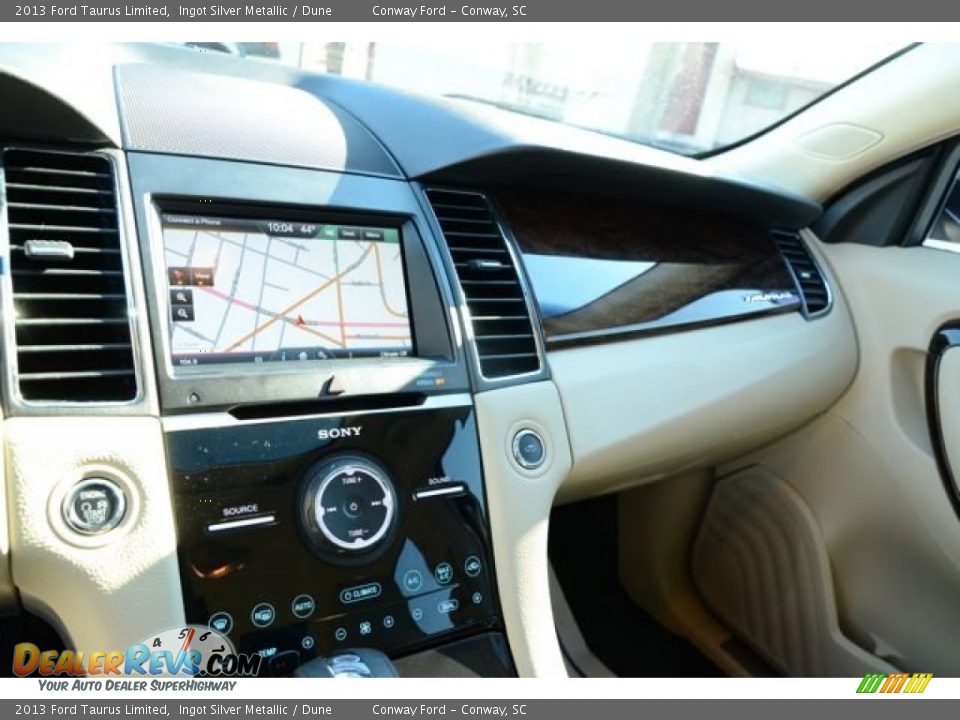 2013 Ford Taurus Limited Ingot Silver Metallic / Dune Photo #27