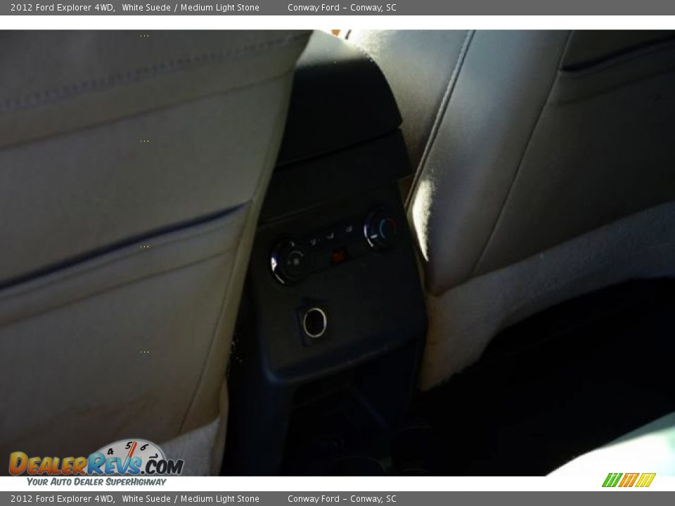 2012 Ford Explorer 4WD White Suede / Medium Light Stone Photo #13