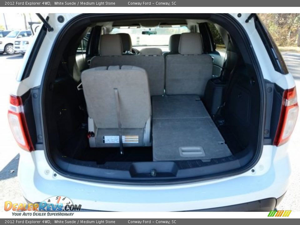 2012 Ford Explorer 4WD White Suede / Medium Light Stone Photo #15