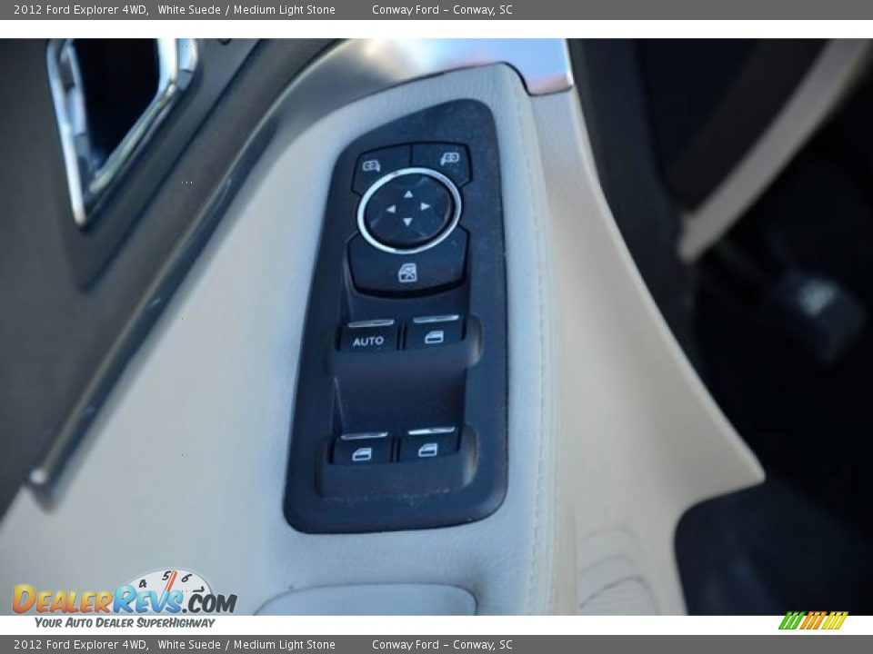 2012 Ford Explorer 4WD White Suede / Medium Light Stone Photo #20