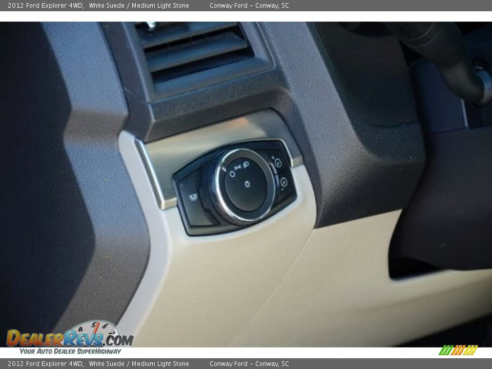 2012 Ford Explorer 4WD White Suede / Medium Light Stone Photo #22