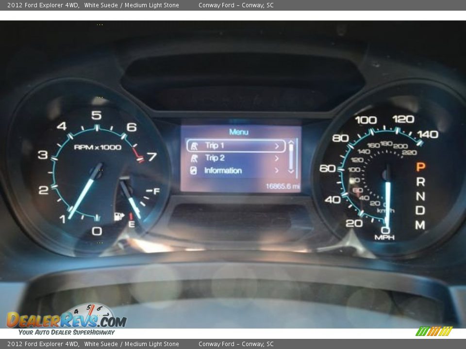 2012 Ford Explorer 4WD White Suede / Medium Light Stone Photo #23