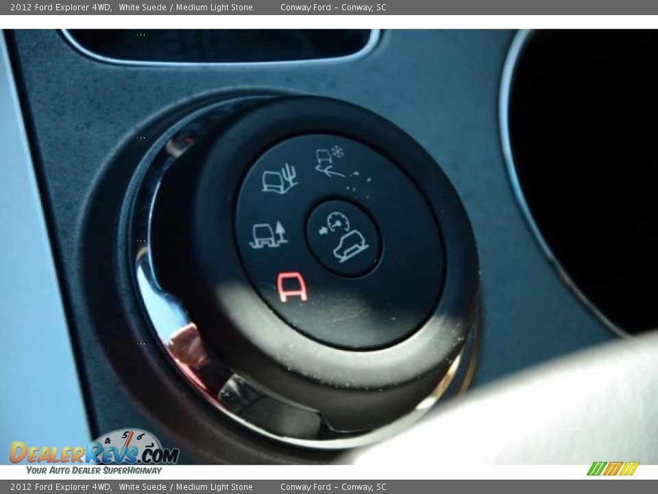 2012 Ford Explorer 4WD White Suede / Medium Light Stone Photo #28