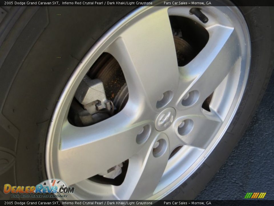 2005 Dodge Grand Caravan SXT Inferno Red Crystal Pearl / Dark Khaki/Light Graystone Photo #4