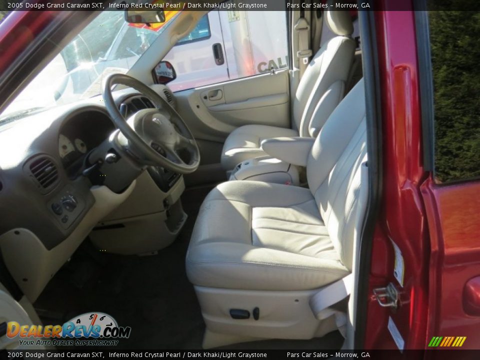 2005 Dodge Grand Caravan SXT Inferno Red Crystal Pearl / Dark Khaki/Light Graystone Photo #5