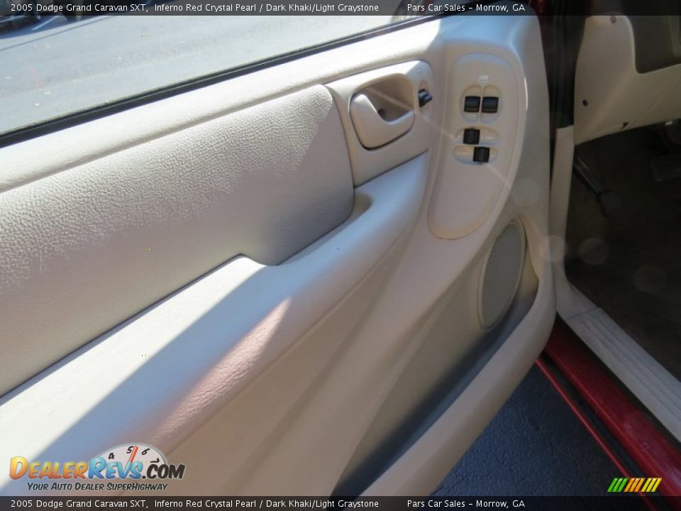 2005 Dodge Grand Caravan SXT Inferno Red Crystal Pearl / Dark Khaki/Light Graystone Photo #6