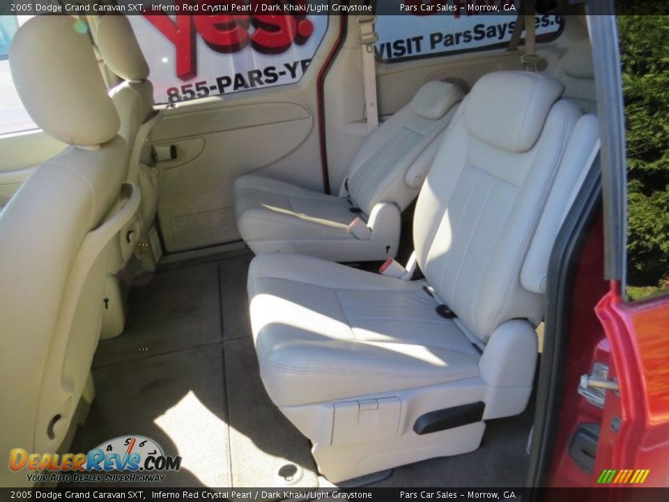 2005 Dodge Grand Caravan SXT Inferno Red Crystal Pearl / Dark Khaki/Light Graystone Photo #7