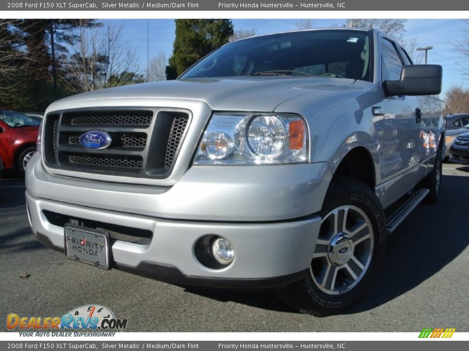 2008 Ford F150 XLT SuperCab Silver Metallic / Medium/Dark Flint Photo #1