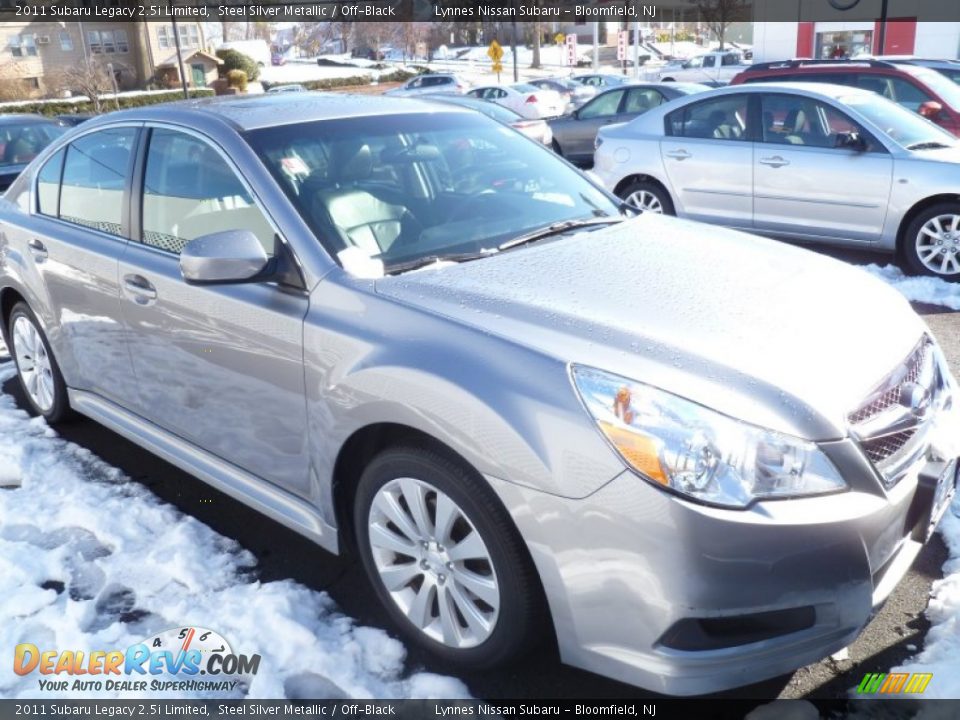 2011 Subaru Legacy 2.5i Limited Steel Silver Metallic / Off-Black Photo #2
