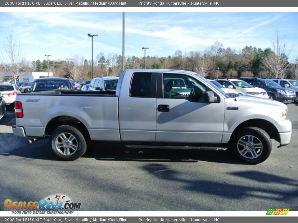 2008 Ford F150 XLT SuperCab Silver Metallic / Medium/Dark Flint Photo #3